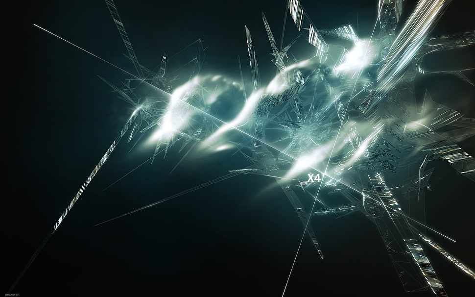 green and white illustration HD wallpaper